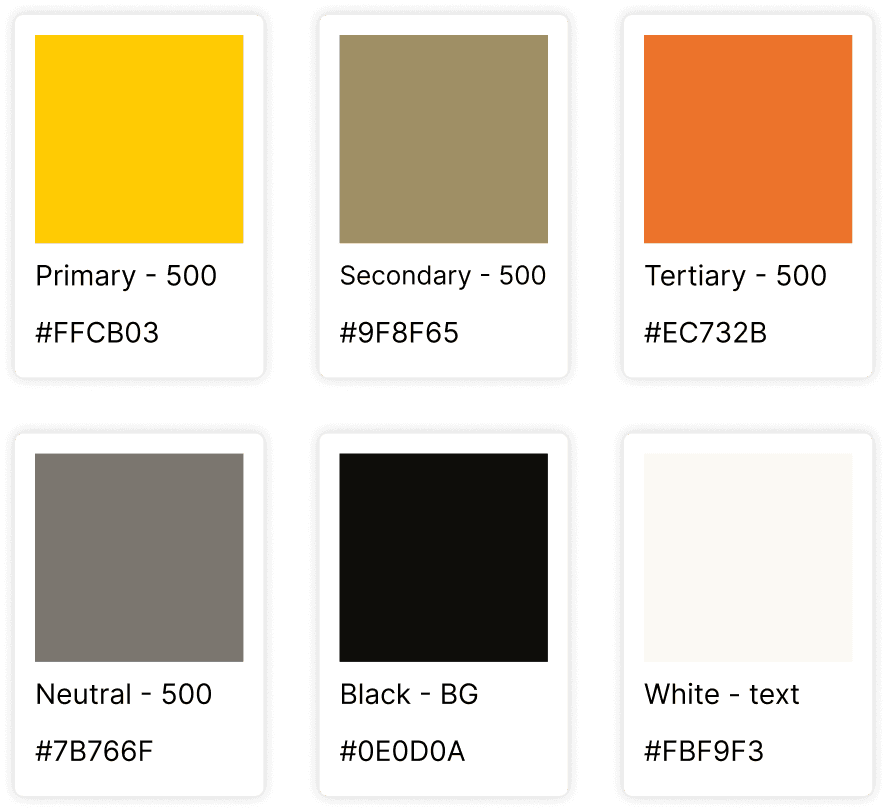 Extended color system with variations