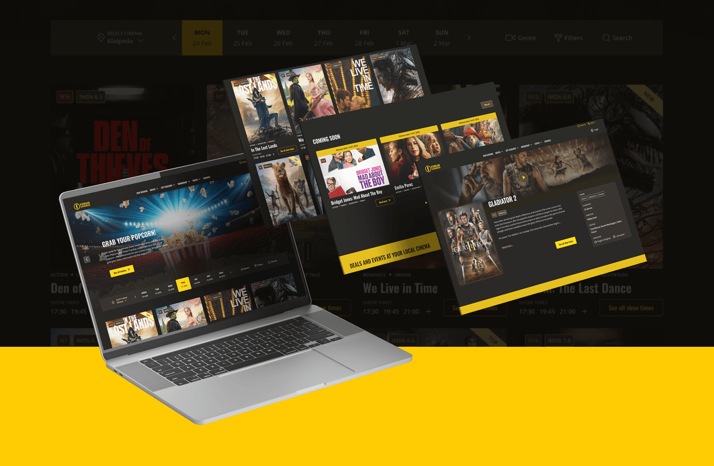Forum Cinemas Website Redesign