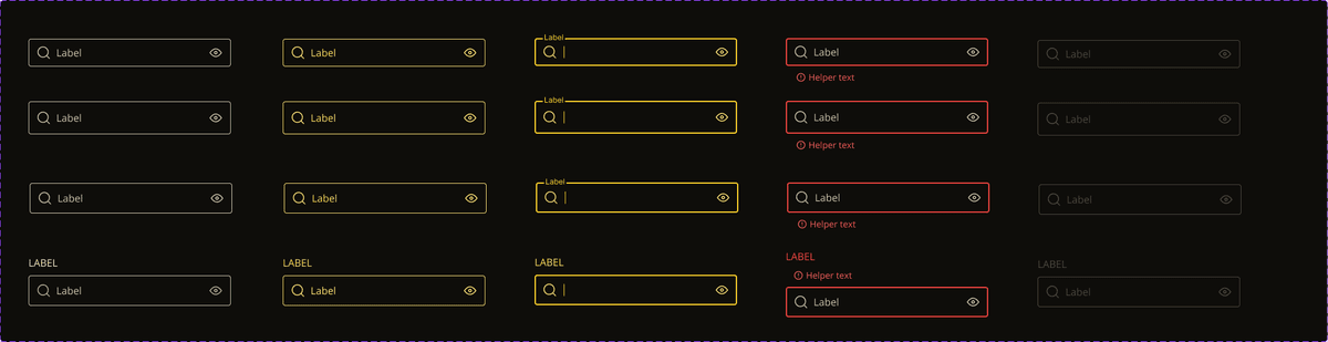 Input field design