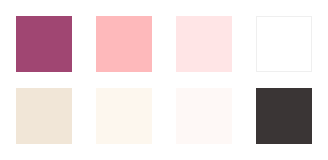 Rozine Pedute color palette